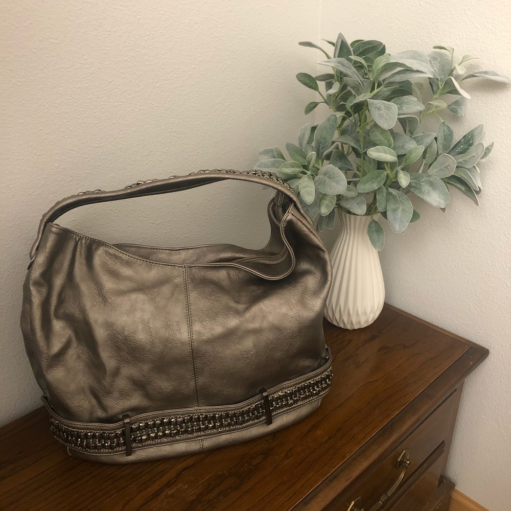 Charming Charlie Pewter Handbag